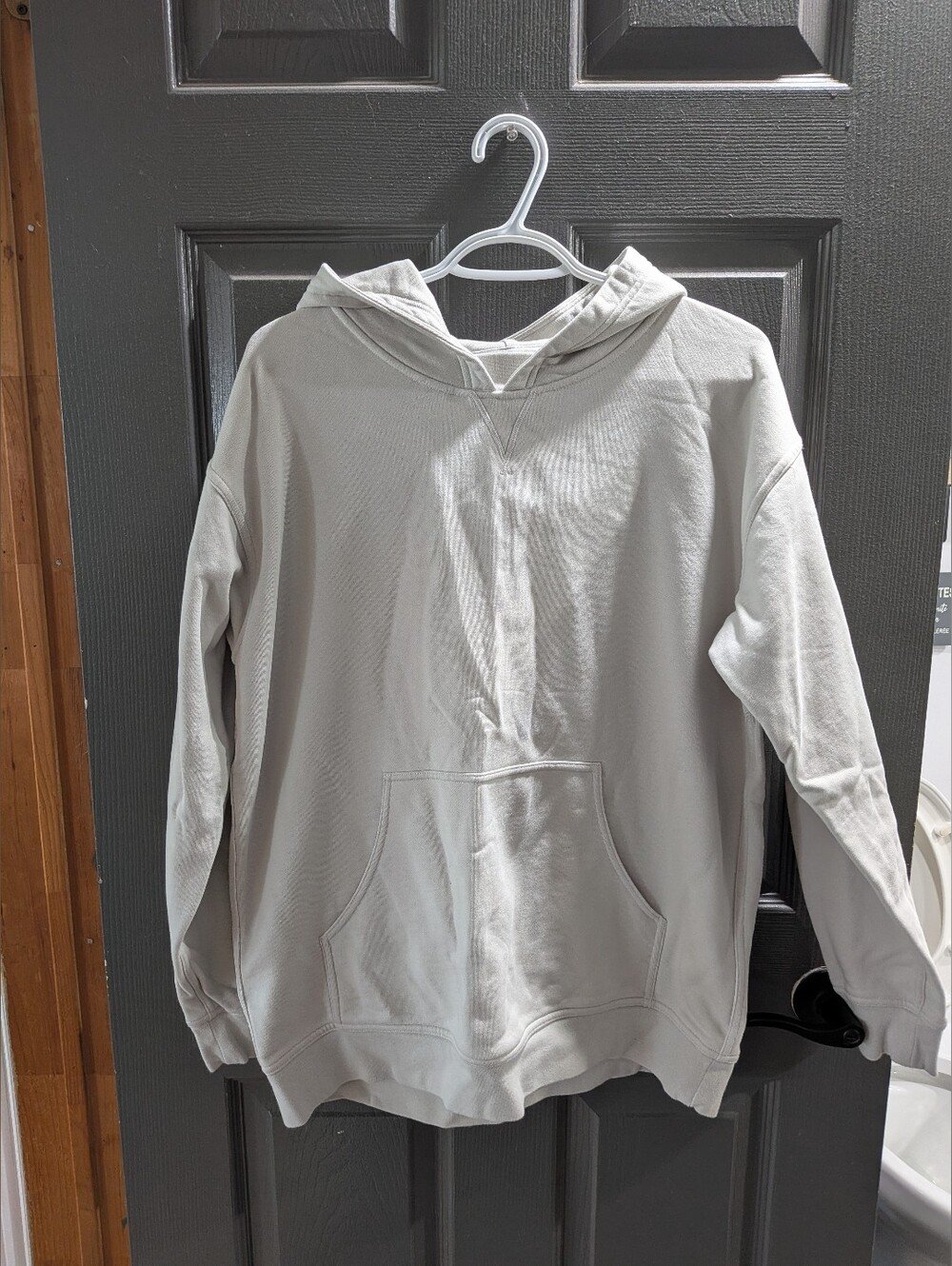 lululemon athletica light gray, beige women's pullover hoodie
